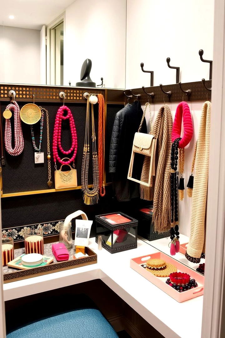 Eclectic Accessory Arrangements - 22 Small Dressing Room Ideas