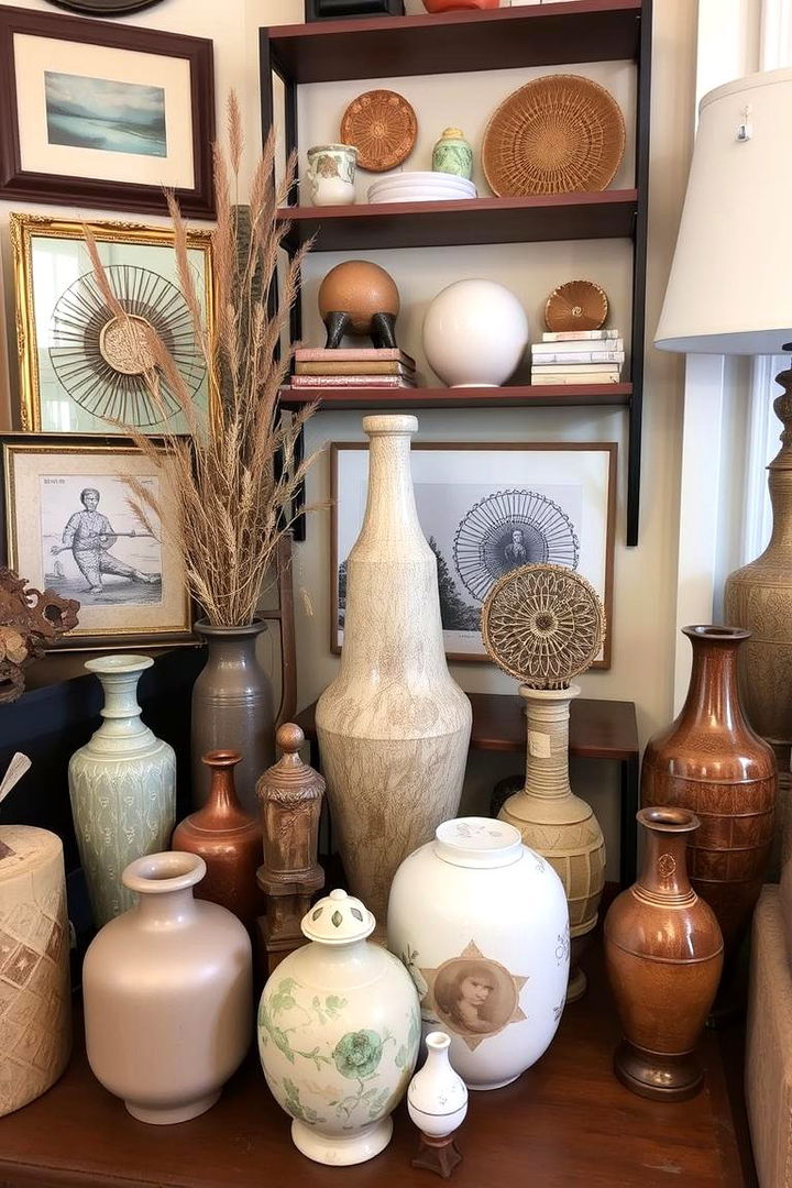 Eclectic Accessory Collections - 22 Magnolia Living Room Ideas