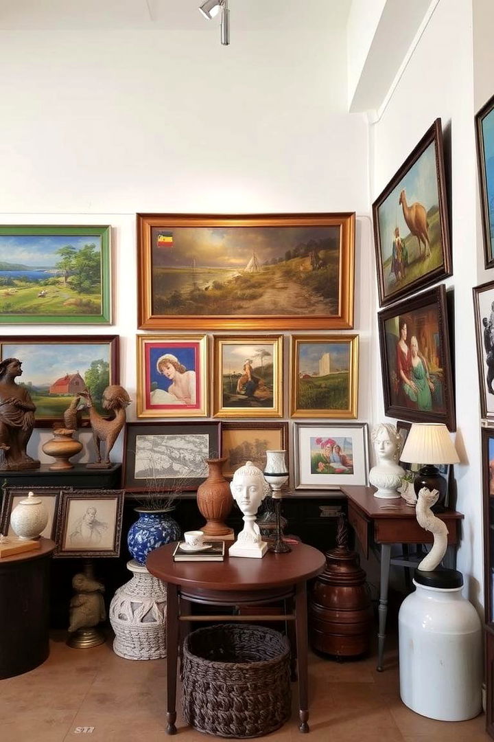 Eclectic Art Displays - 22 Cottage Living Room Ideas