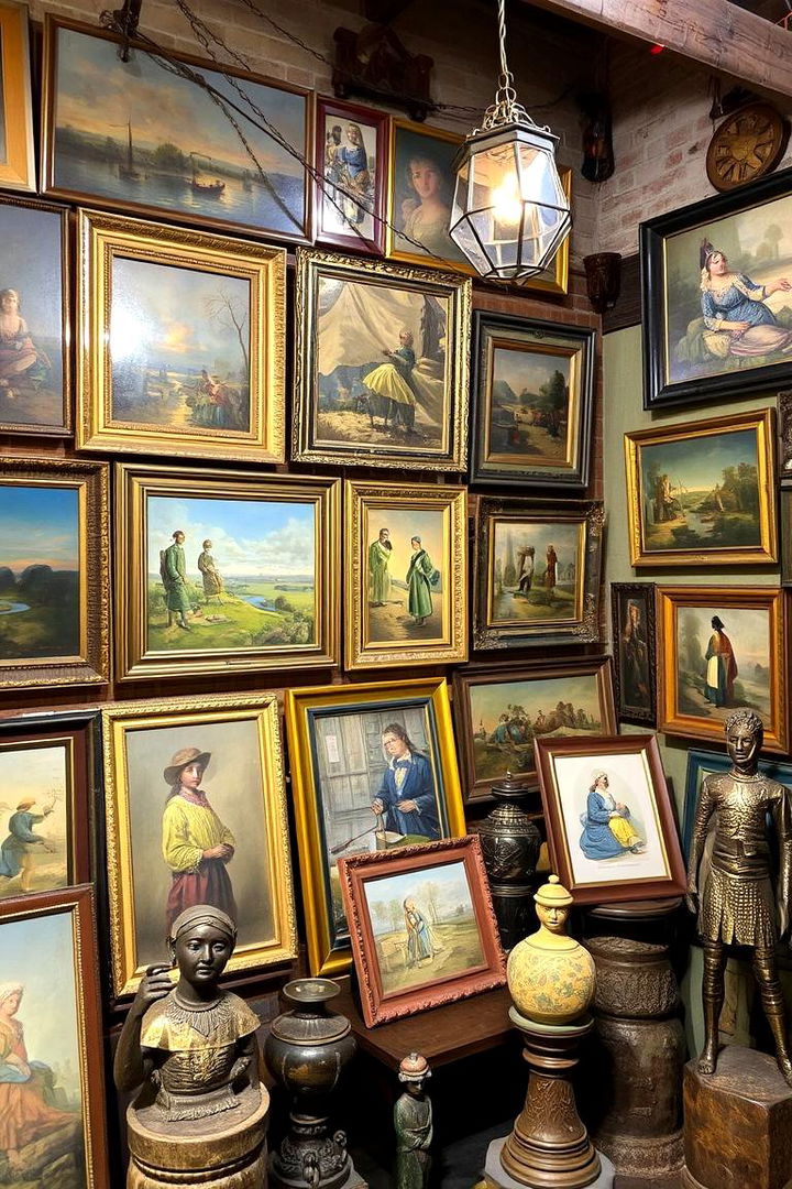 Eclectic Art Pieces - 22 Small Rustic Living Room Ideas