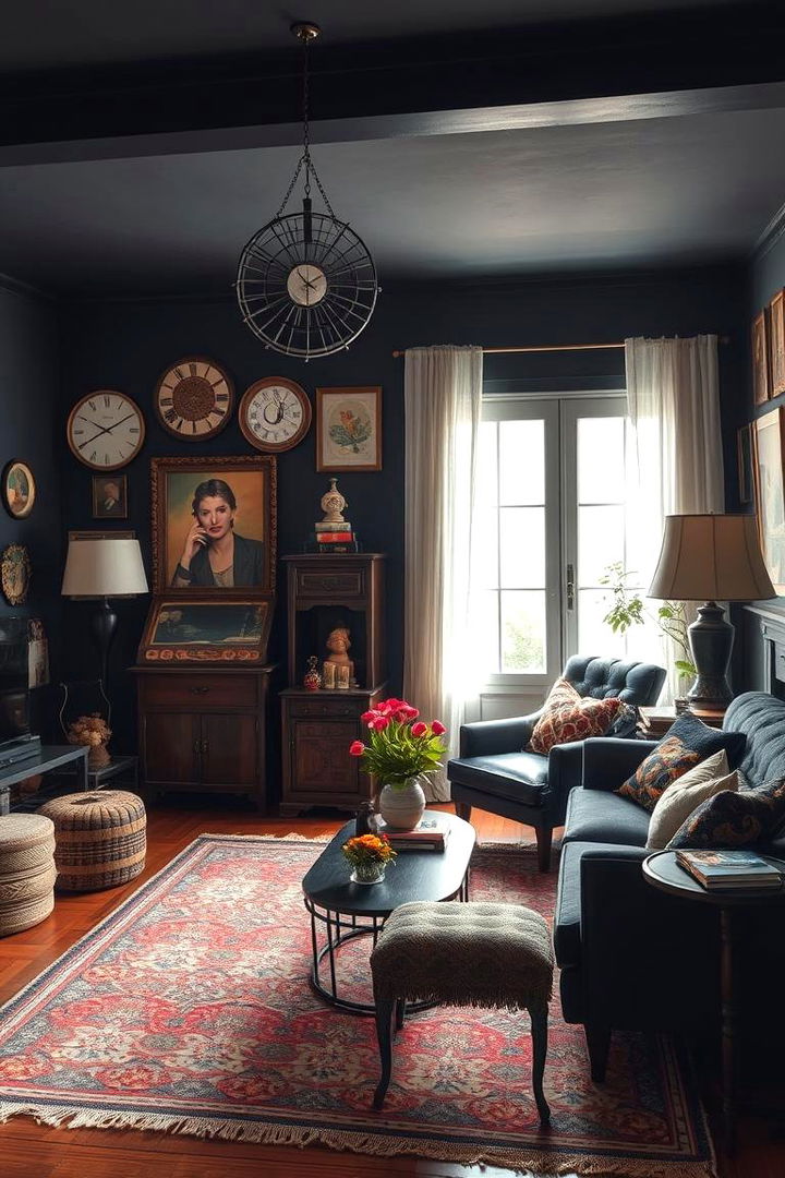 Eclectic Black Interiors - 22 Black Room Ideas