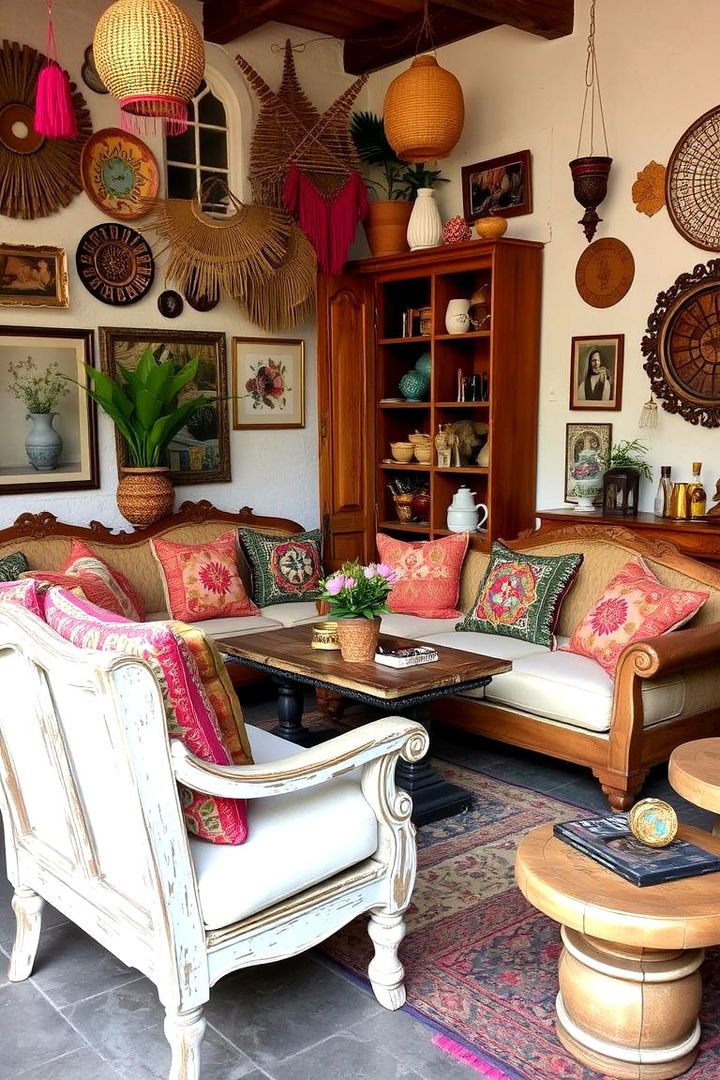 Eclectic Bohemian Furniture - 22 Colorful Boho Decor Ideas