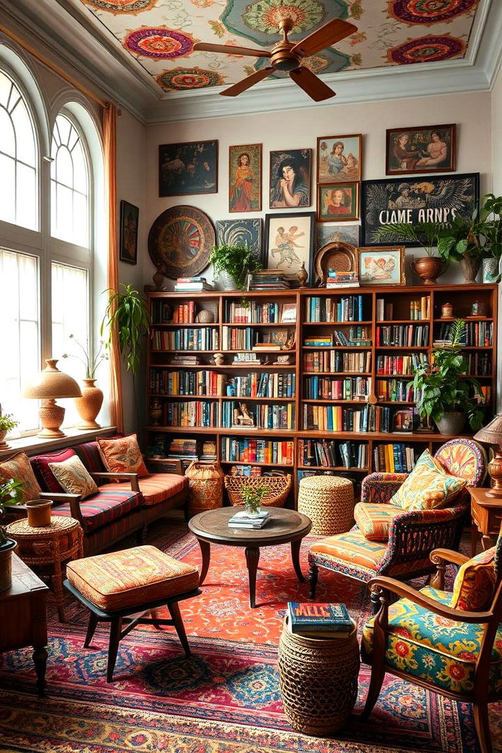 Eclectic Bohemian Reading Room - 22 Reading Room Ideas