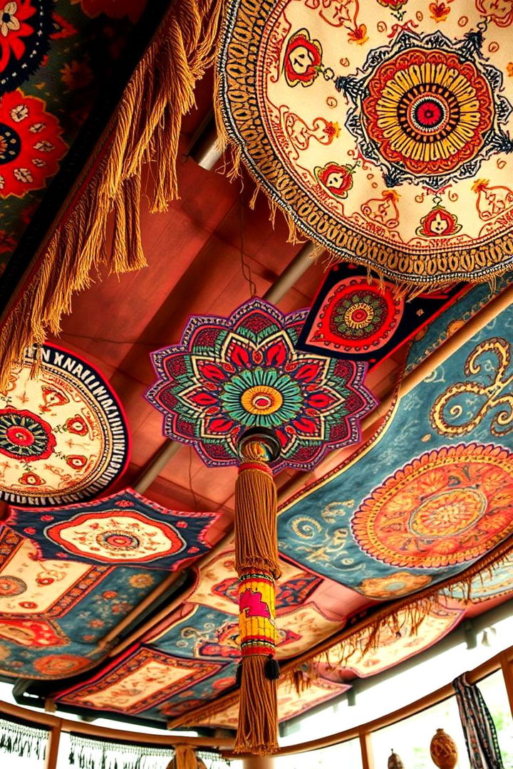 Eclectic Bohemian Vibes - 22 Ceiling Wallpaper Ideas