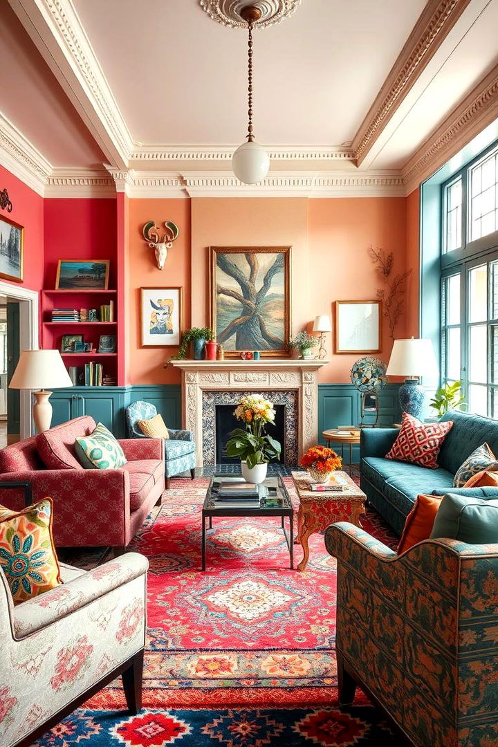 Eclectic Color Combinations - 22 Parlor Room Ideas