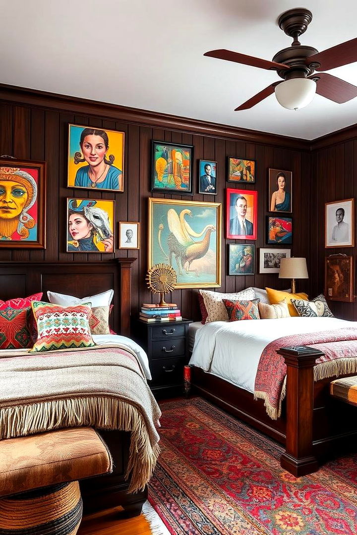 Eclectic Dark Wood Combinations - 22 Dark Wood Bedroom Ideas