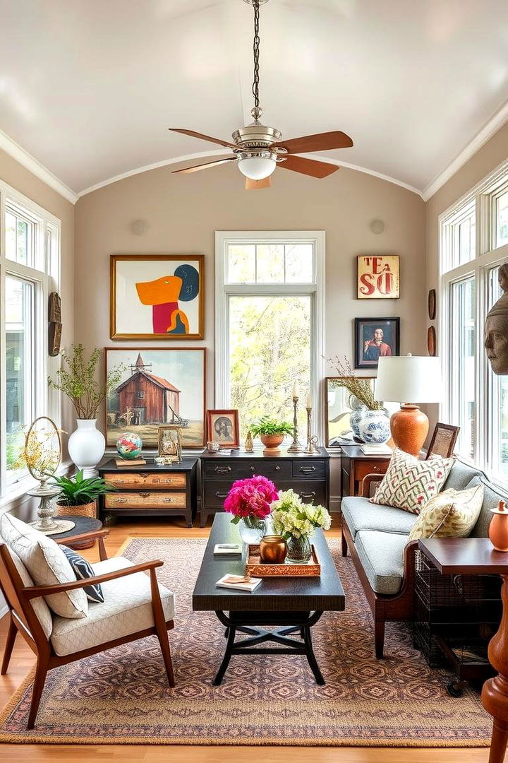 Eclectic Decor Integration - 22 Mid-century Modern Sunroom Ideas