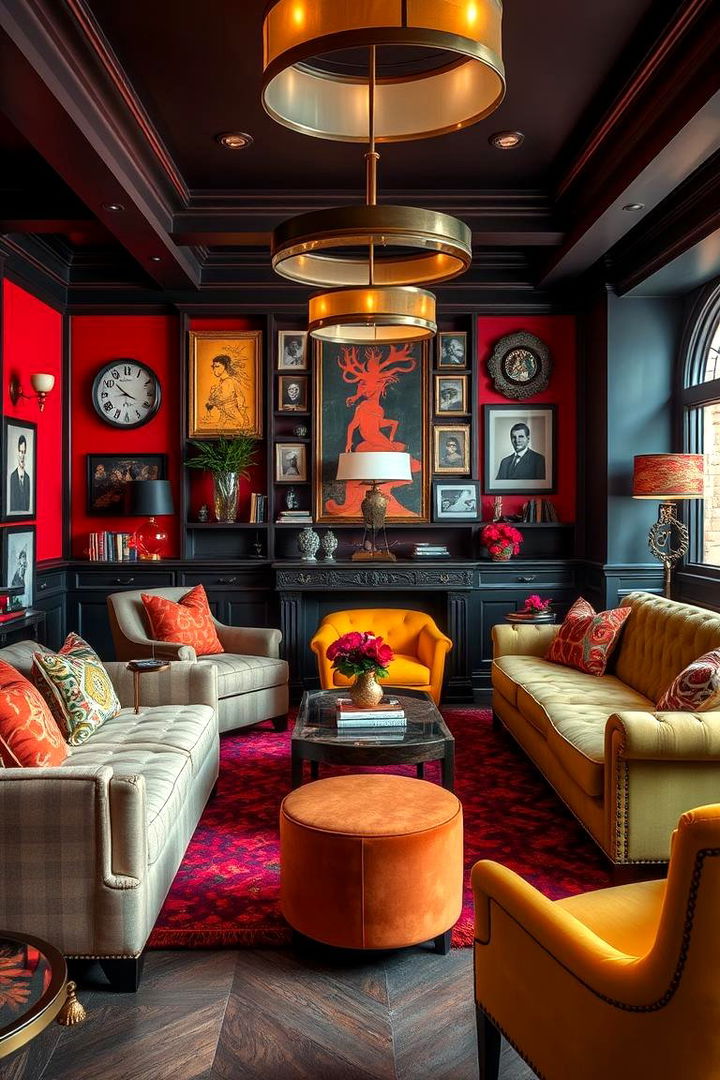 Eclectic Designer Space - 22 Cigar Room Ideas