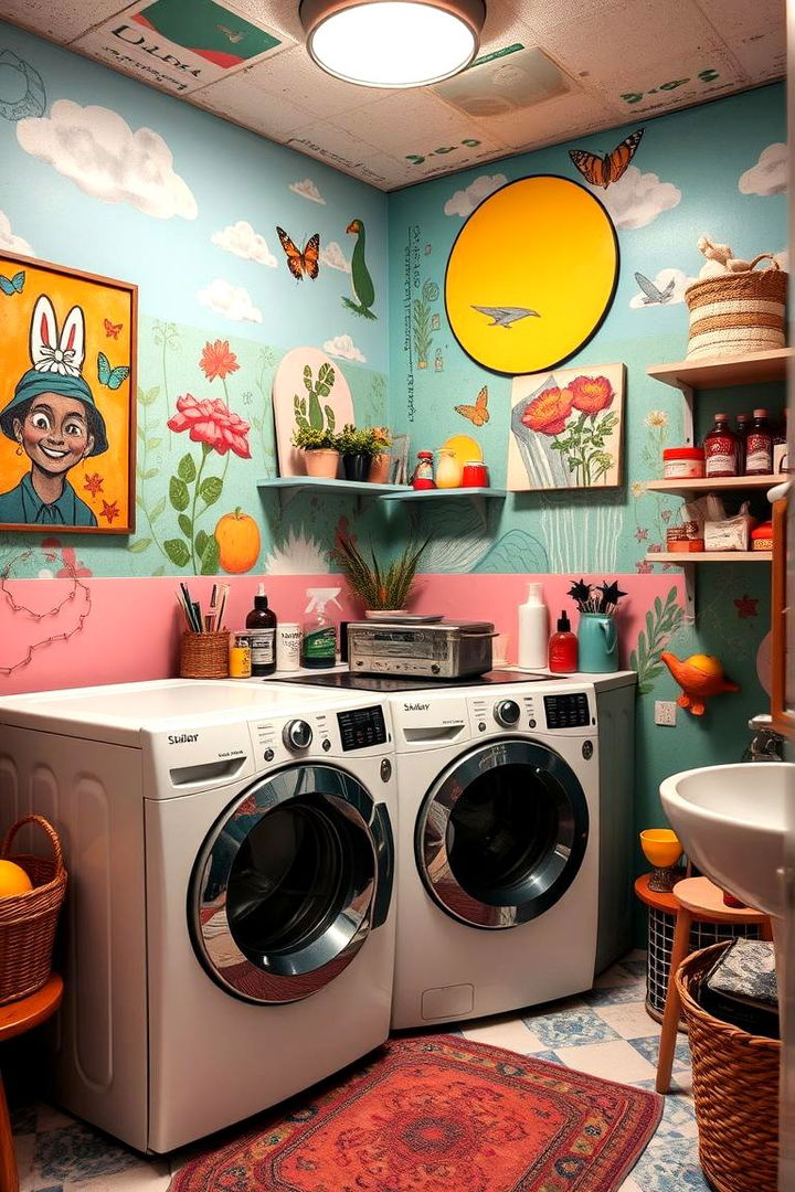 Eclectic Expression - 22 Laundry Room Paint Ideas