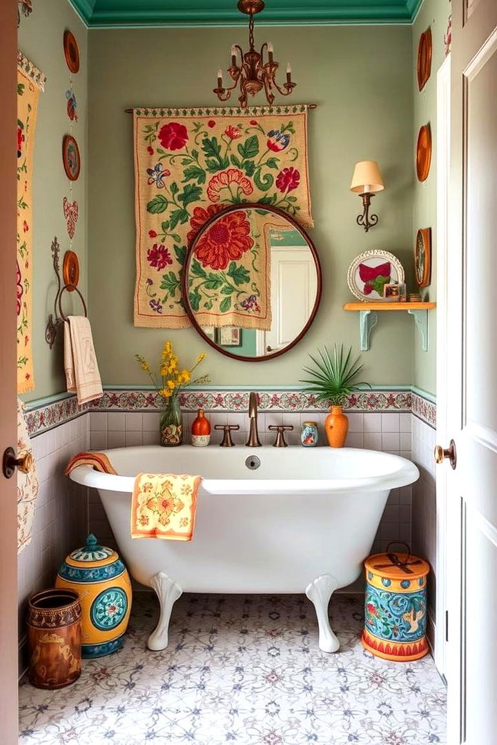 Eclectic Folk Art Elements - 22 Mexican Bathroom Ideas