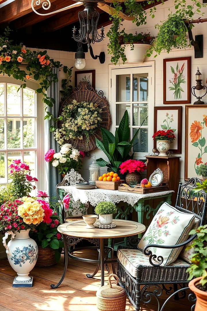 Eclectic French Garden Interiors - 22 French Interior Design Ideas