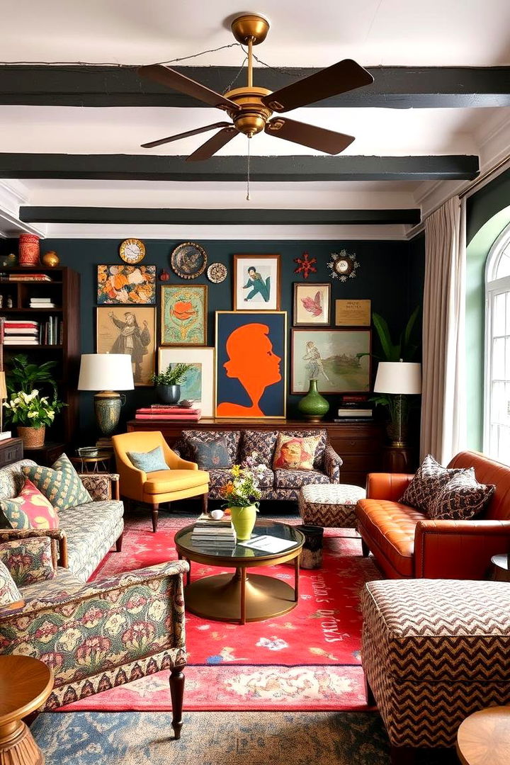 Eclectic Furnishing Mix - 22 Moody Boho Living Room Ideas