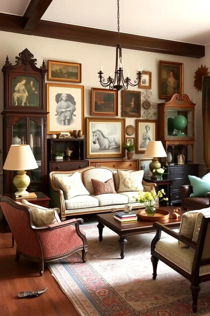 Eclectic Furniture Arrangement - 22 French Country Living Room Ideas