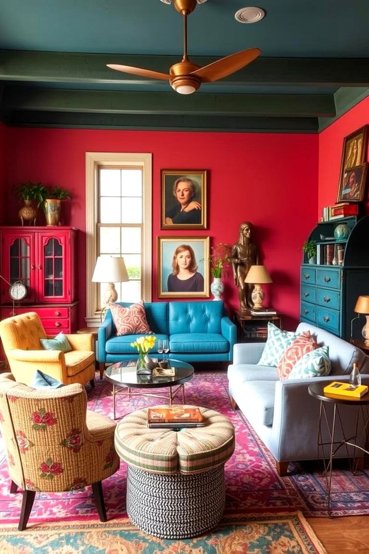 Eclectic Furniture Mix - 22 Mexican Bedroom Ideas