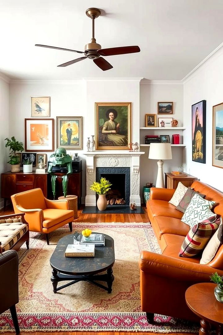 Eclectic Furniture Mix and Match - 22 Maximalist Living Room Design Ideas