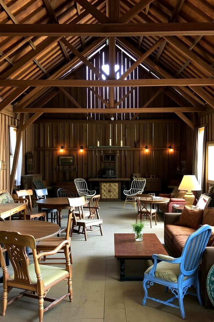 Eclectic Furniture Selections - 22 Barn Wedding Ideas