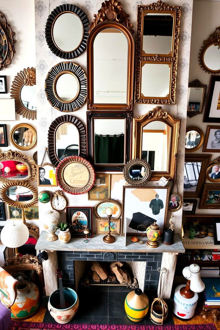 Eclectic Fusion - 22 Mirror Over Fireplace Ideas