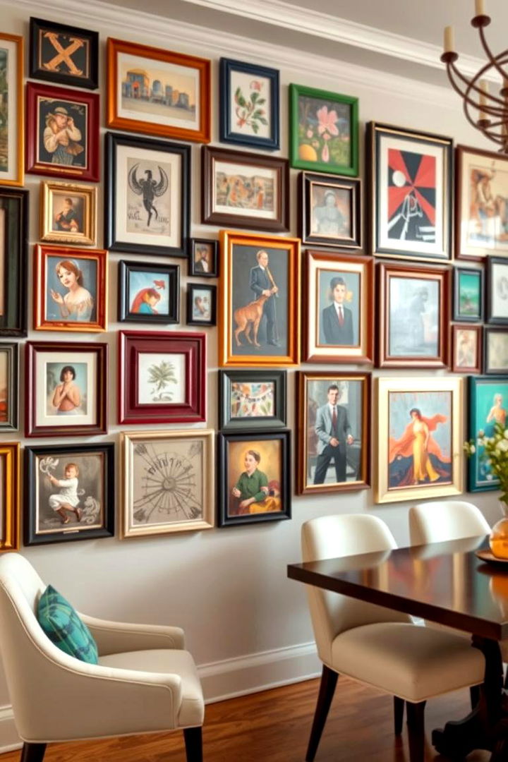 Eclectic Gallery Walls - 22 Dining Room Wall Decor Ideas