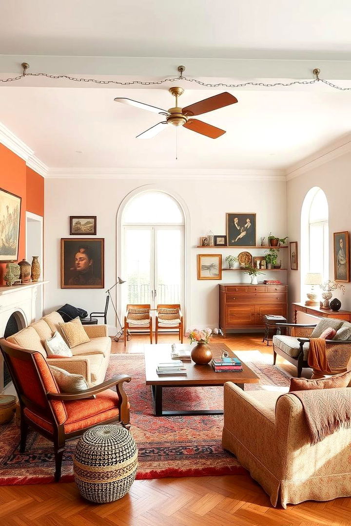 Eclectic Heritage Mix - 22 terracotta living room ideas