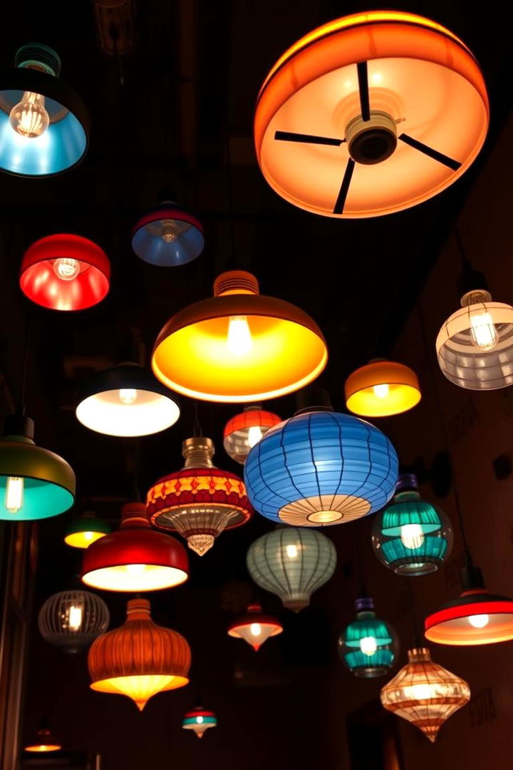 Eclectic Lighting Designs - 22 Colorful Bedroom Ideas