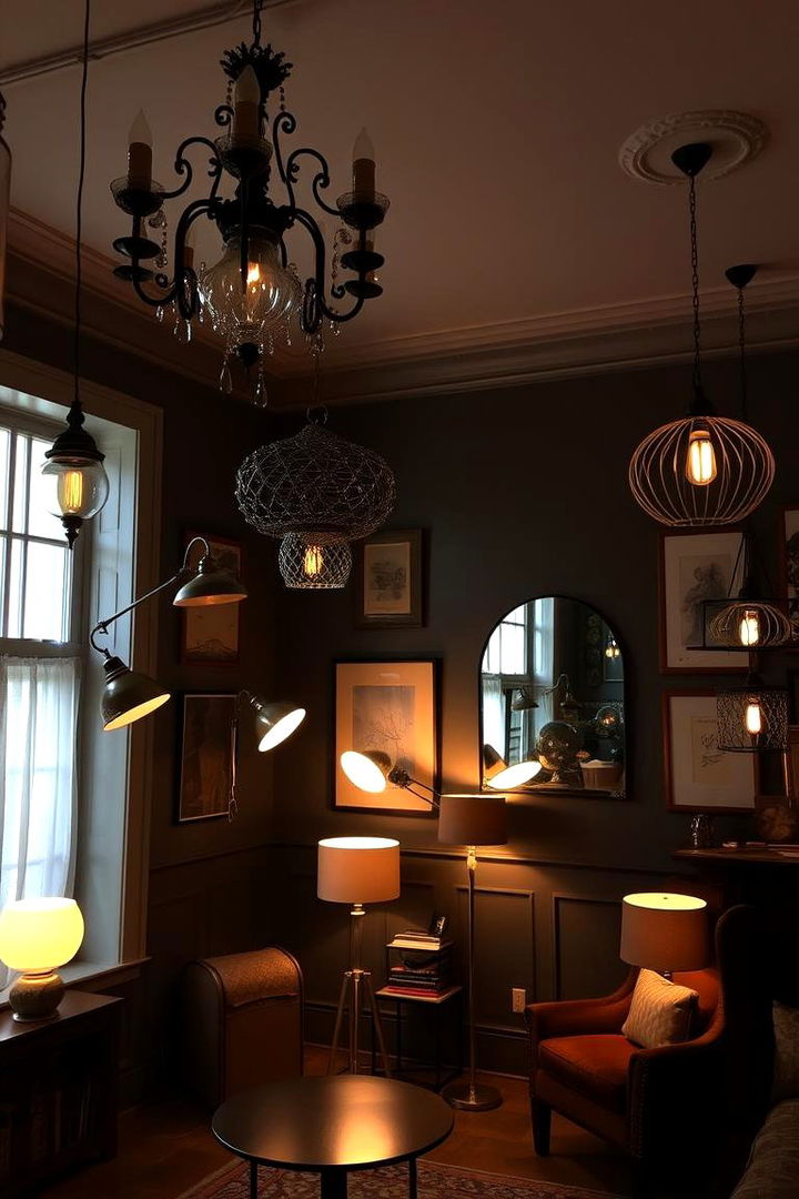Eclectic Lighting to Set the Mood - 22 Eclectic Living Room Ideas