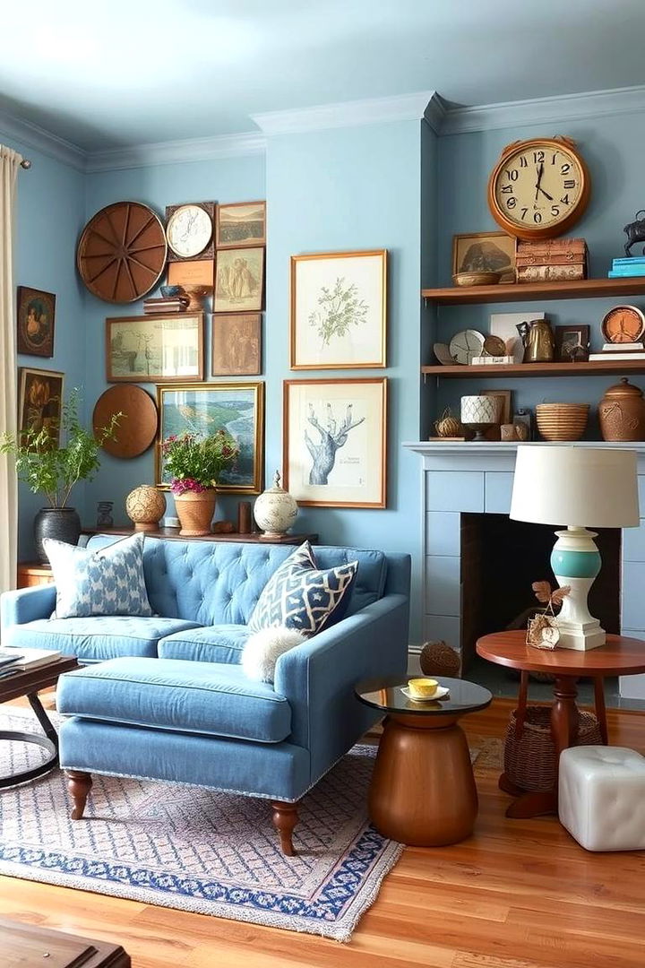 Eclectic Mix - 22 Light Blue Bedroom Ideas