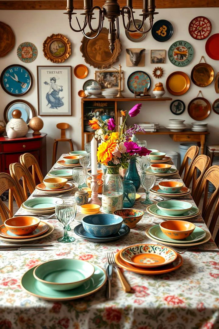 Eclectic Mix Arrangement - 22 Table Setting Ideas