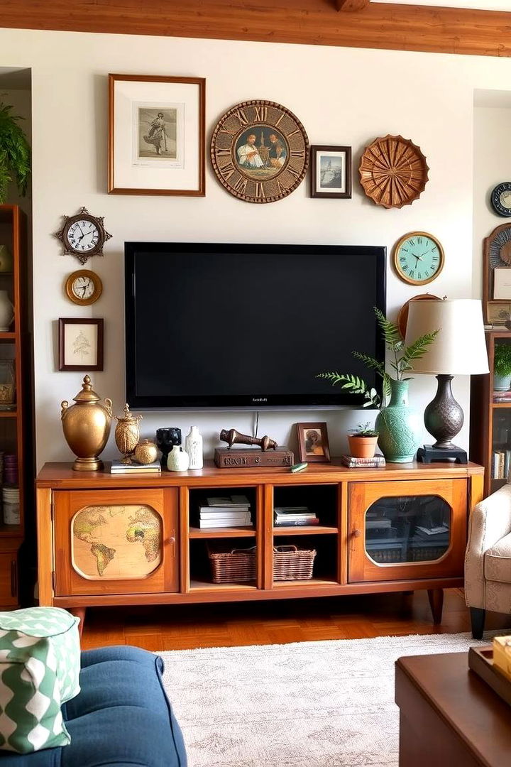 Eclectic Mix and Match - 22 Tv Console Decor Ideas