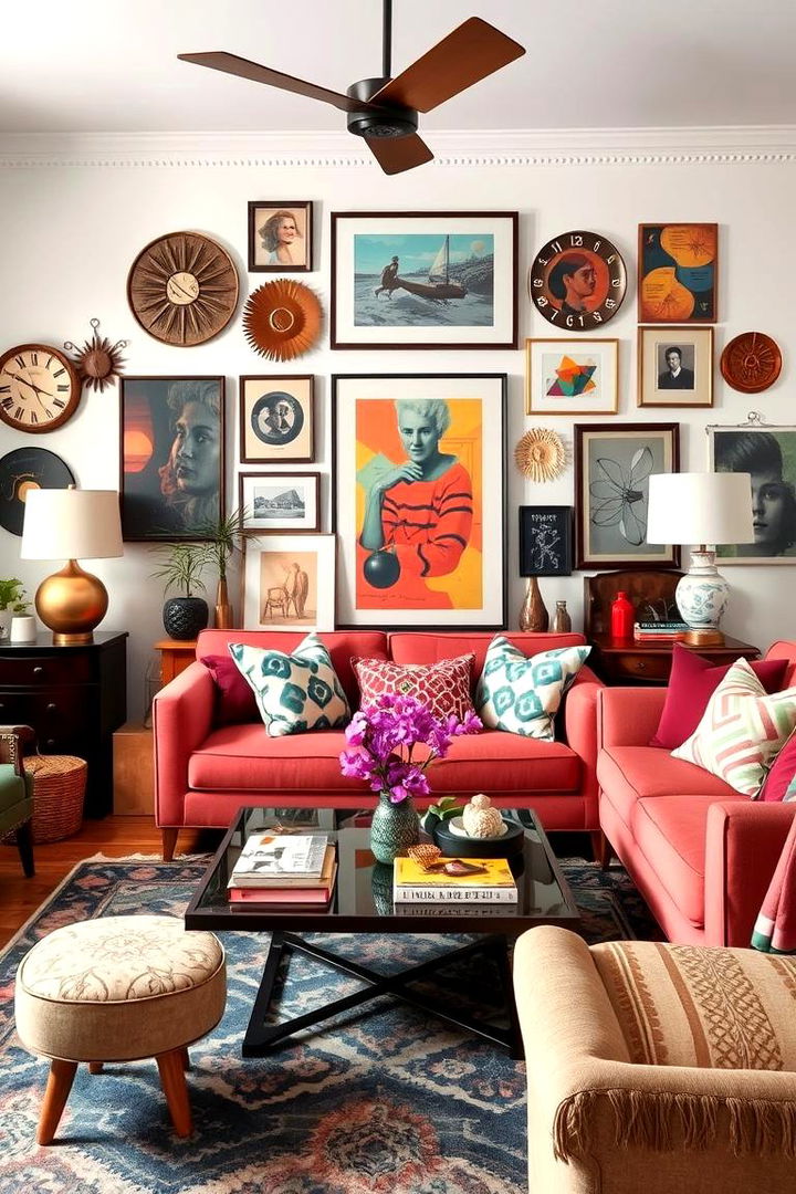 Eclectic Mix of Accessories - 22 Simple Living Room Ideas