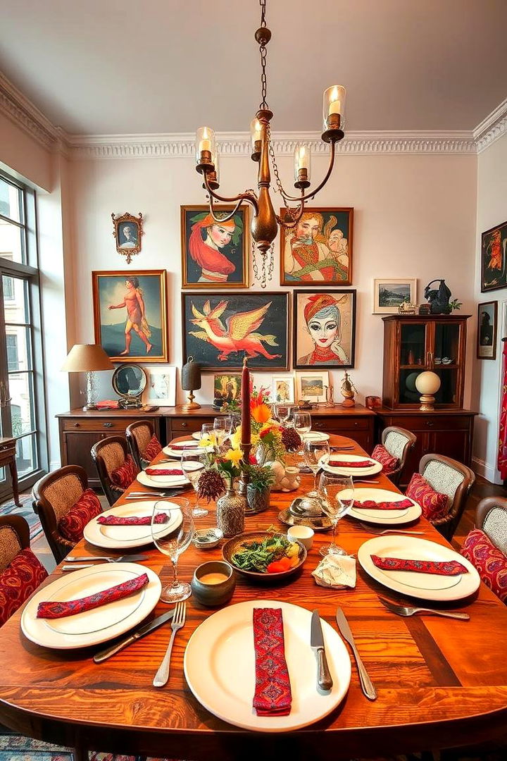 Eclectic Mix of Styles - 22 Dining Table Decor Ideas