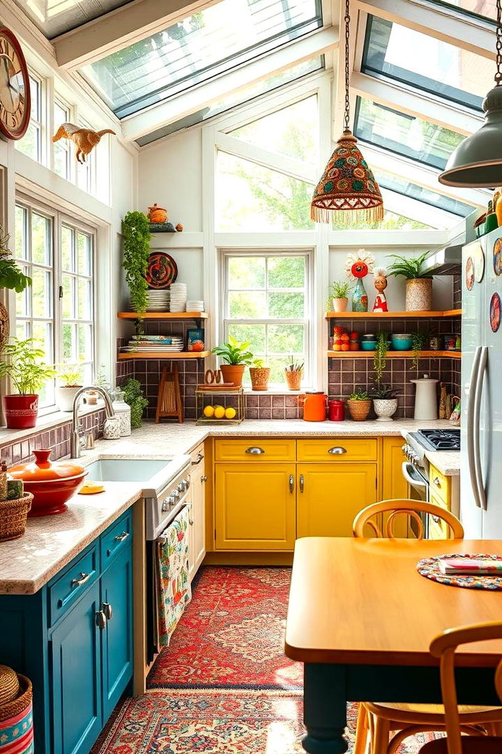 Eclectic Mix of Sunroom and Kitchen - 22 Sunroom Kitchen Ideas