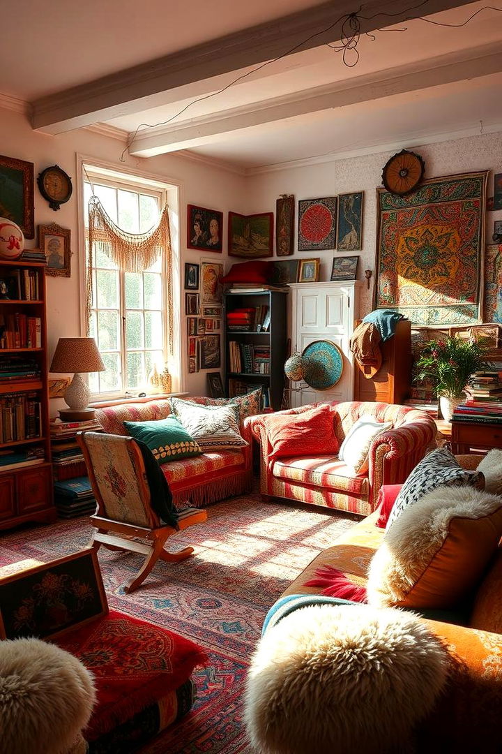 Eclectic Mix of Textiles - 22 1990s Interior Design Ideas