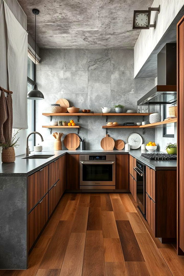 Eclectic Mix of Textures - 22 Dirty Kitchen Ideas