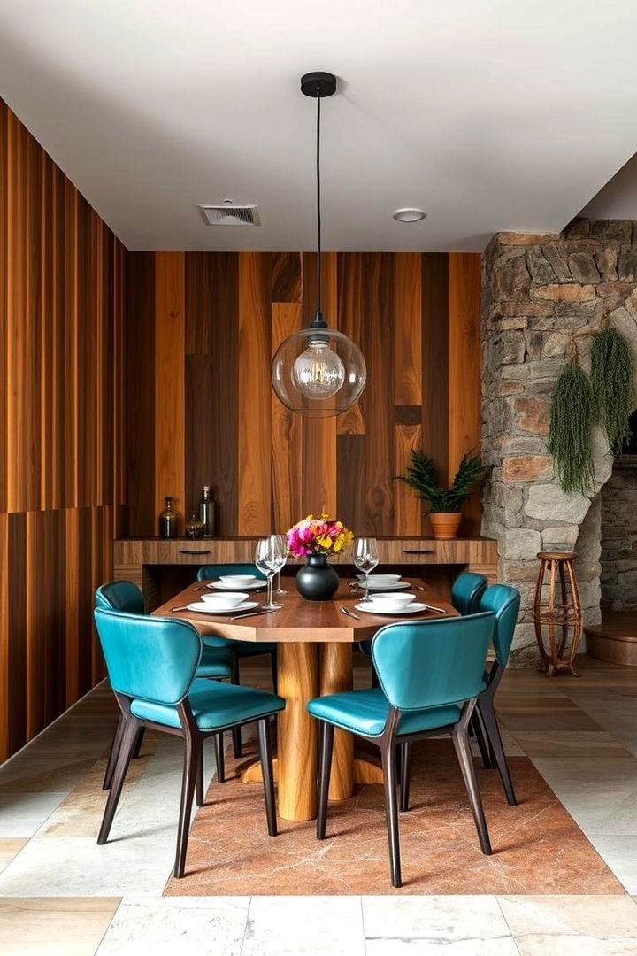 Eclectic Mix of Textures - 22 Eat in Kitchen Ideas