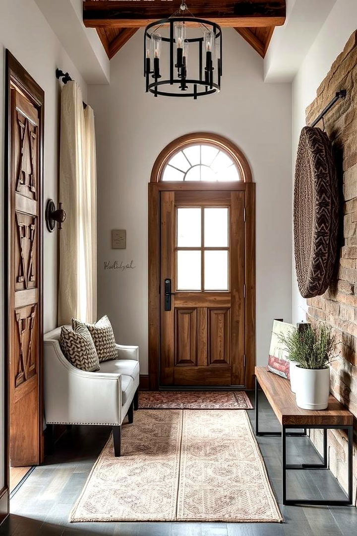 Eclectic Mix of Textures - 22 Foyer Decor Ideas