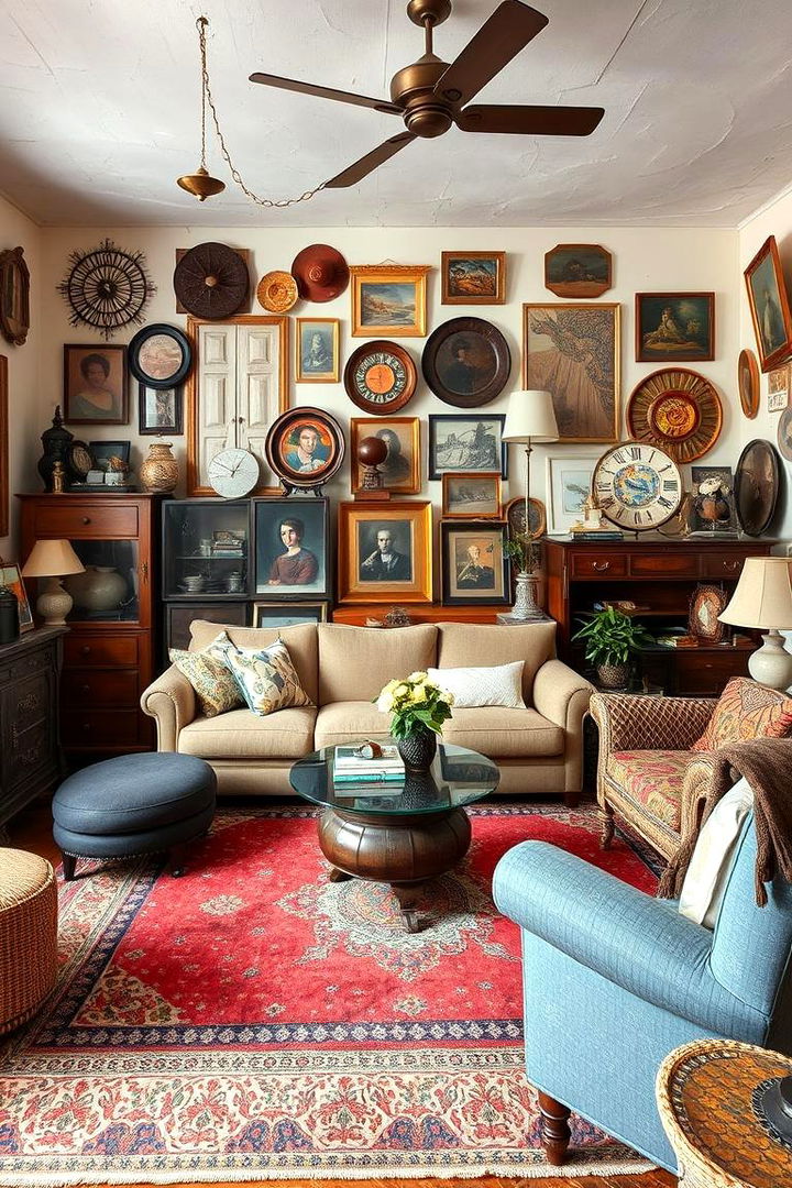 Eclectic Mix of Vintage and Contemporary Pieces - 22 Moroccan Living Room Ideas
