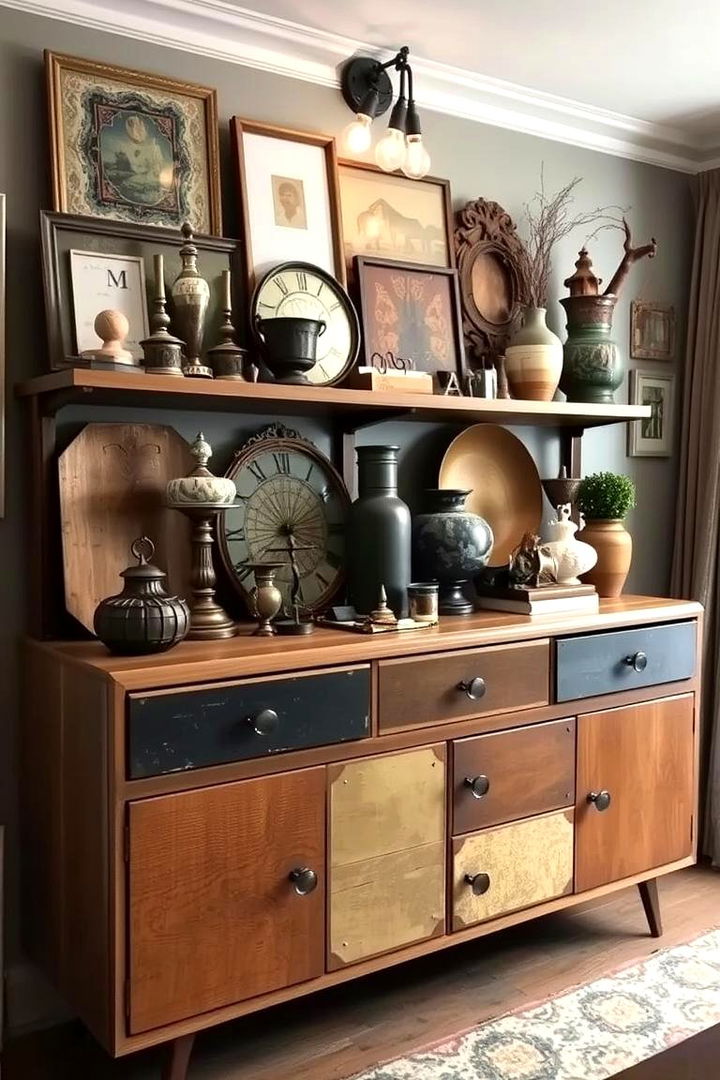 Eclectic Mix of Vintage and Modern Touches - 22 Dresser Decor Ideas