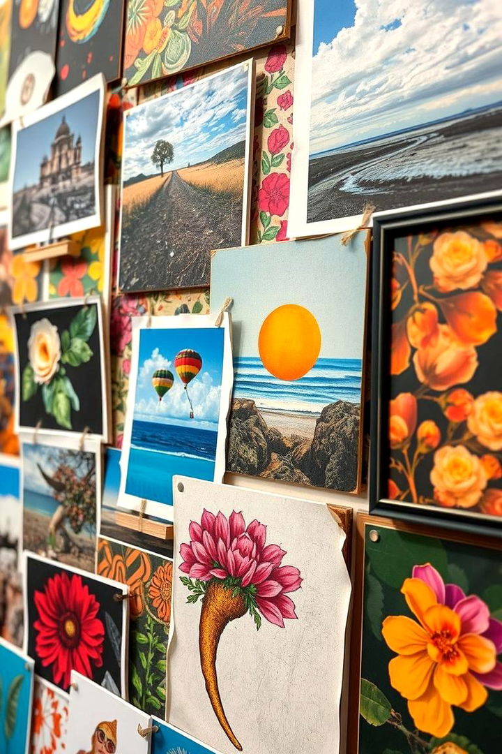 Eclectic Mixed Media Compositions - 22 living room wall decor ideas