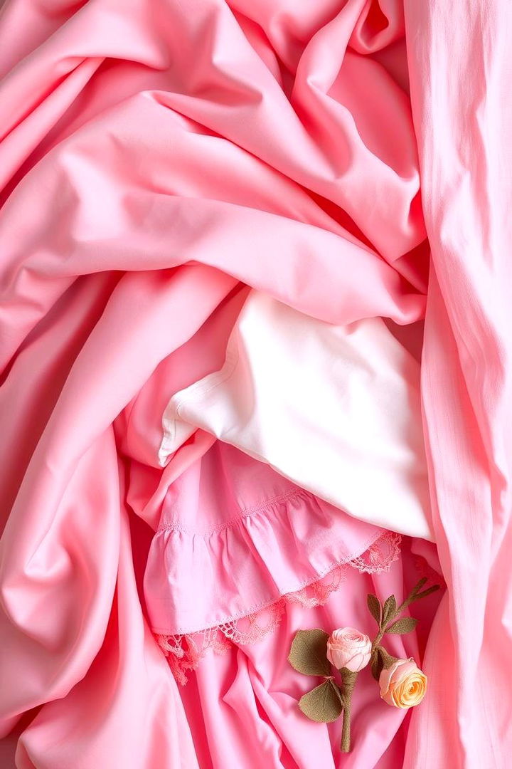 Eclectic Mixed Pink Textures - 22 Pink Bedroom Ideas