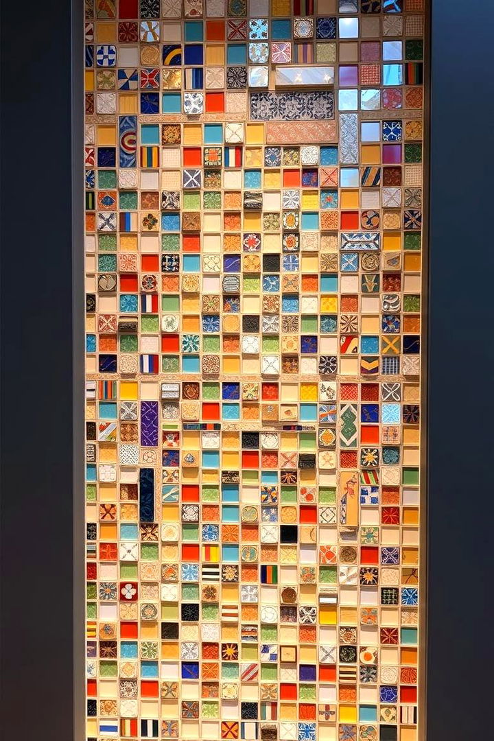 Eclectic Mosaic Designs - 22 Fireplace Accent Wall Ideas