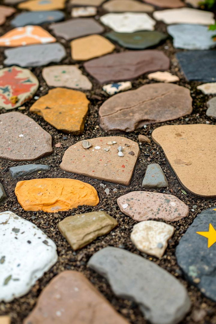 Eclectic Natural Stone Walkways - 22 Rock Walkway Ideas