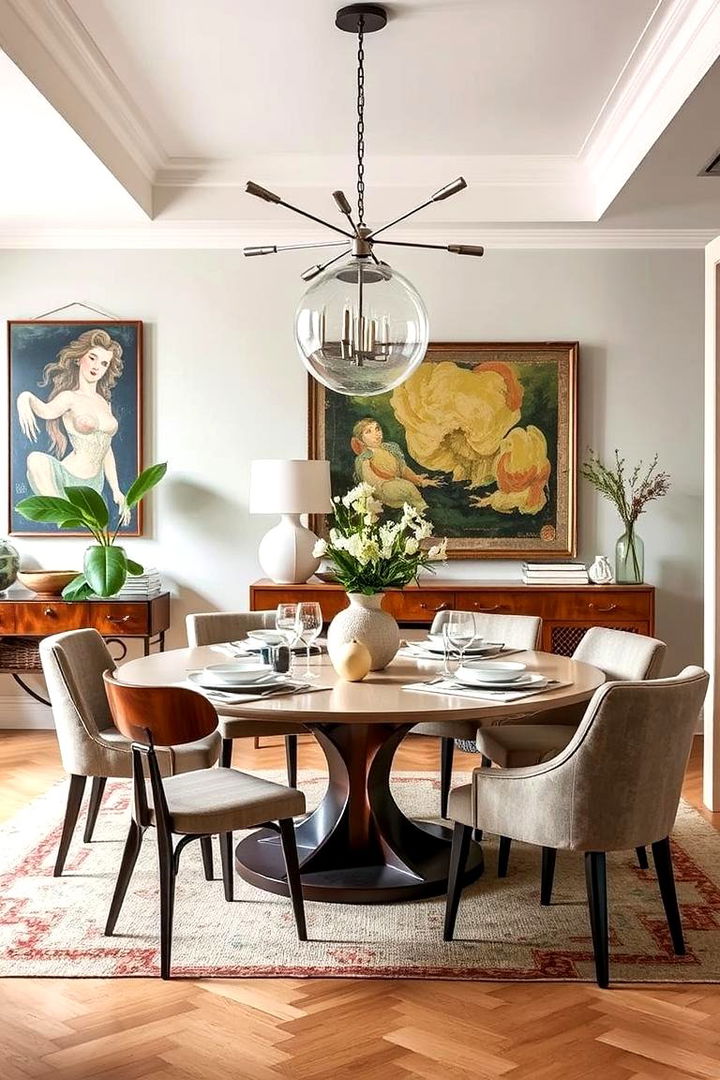 Eclectic Neutral Fusion - 22 Neutral Dining Room Ideas