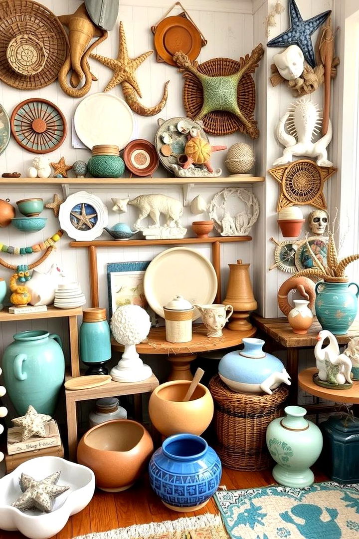 Eclectic Ocean Treasures - 22 Coastal Living Room Ideas