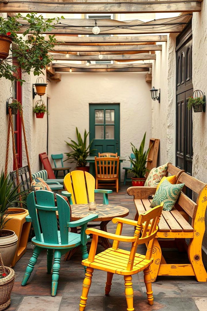 Eclectic Outdoor Furniture - 22 Boho Garden Ideas