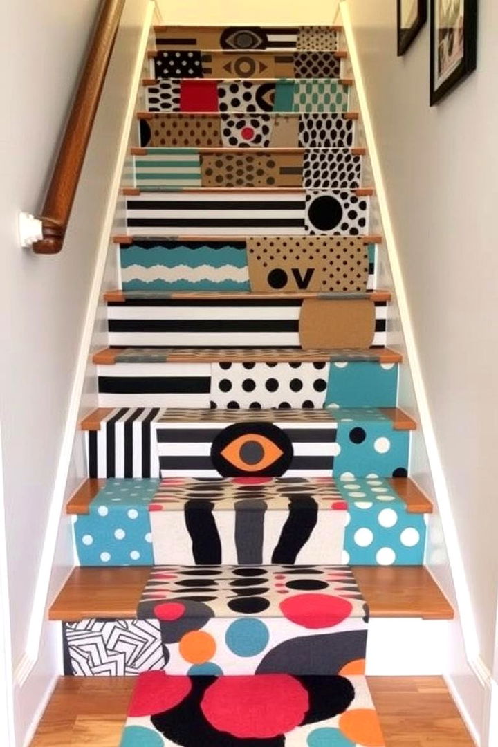 Eclectic Pattern Play - 22 Stair Runner Ideas