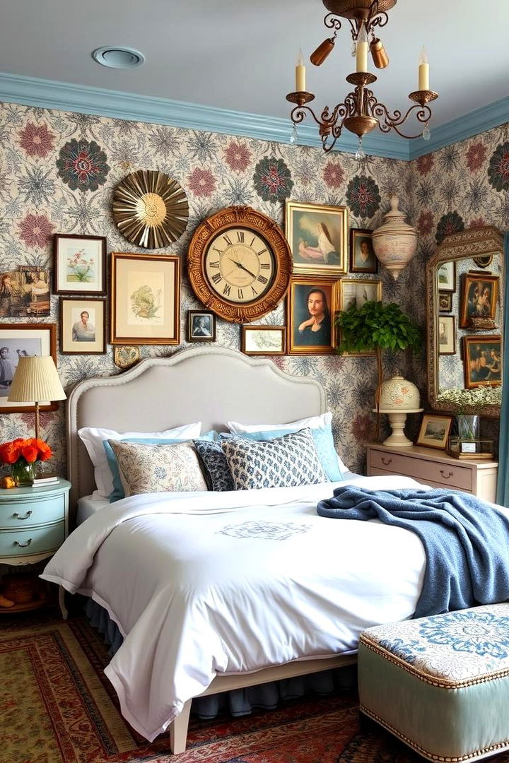 Eclectic Periwinkle Fusion - 22 Periwinkle Bedroom Ideas