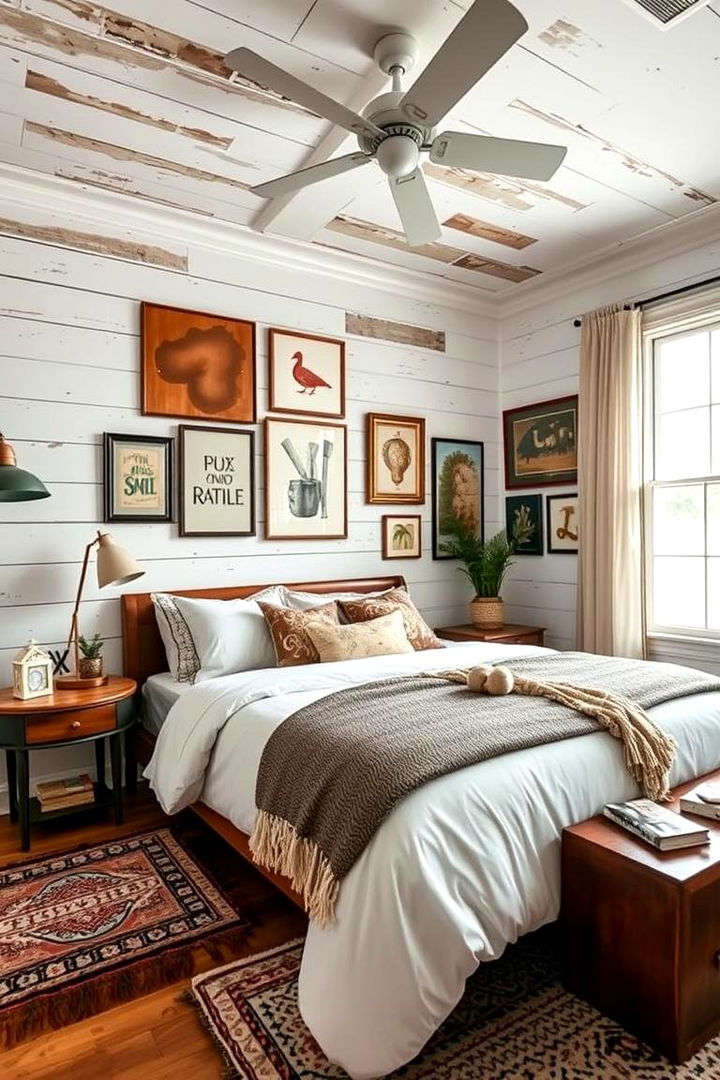 Eclectic Shiplap Designs - 22 Shiplap Bedroom Ideas