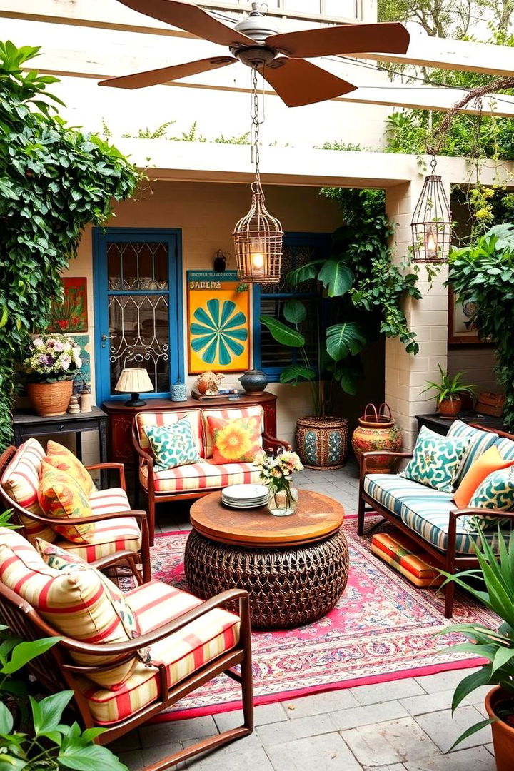 Eclectic Style Mix - 22 Deck and Patio Combination Ideas