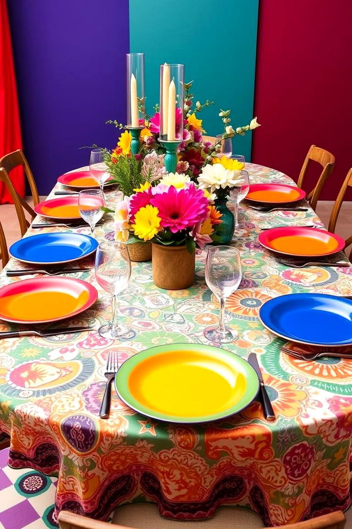 Eclectic Table Settings - 22 Colorful Dining Room Ideas
