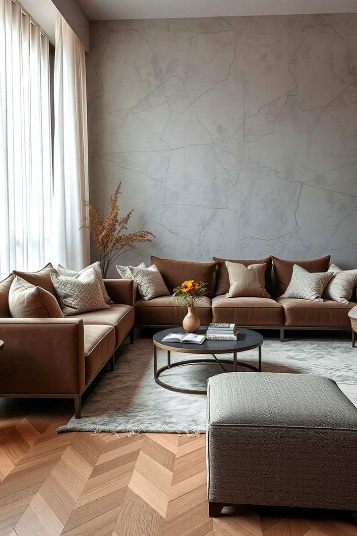 Eclectic Textural Contrasts - 22 Mid-Century Modern Living Room Ideas